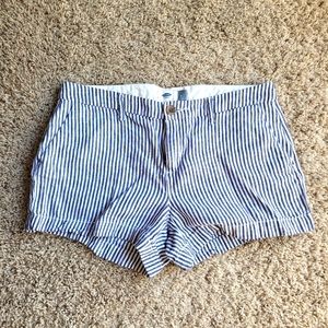 Grey striped shorts